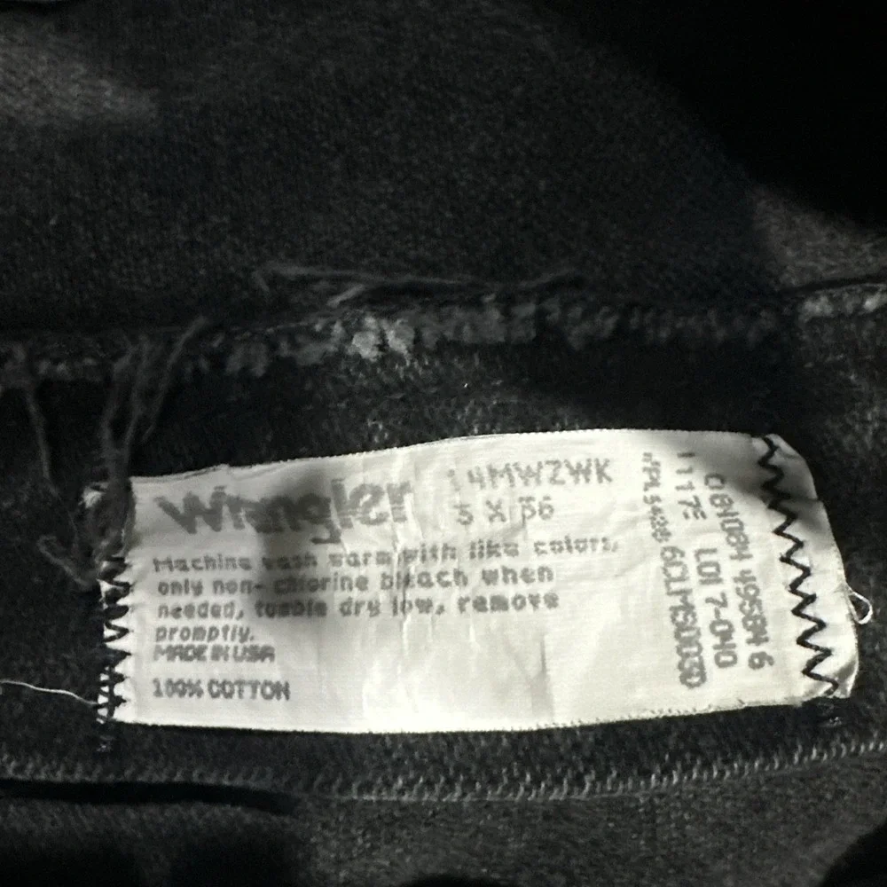 VTG Wrangler Women's Denim Black Jeans‎ NA69BK 3x36 Western Cowgirl